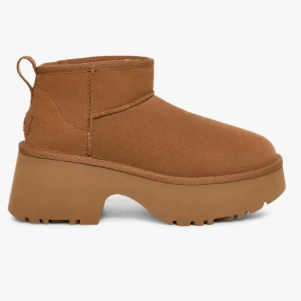 UGG Classic Ultra Mini New Heights – Chestnut – Size 9 – NWT